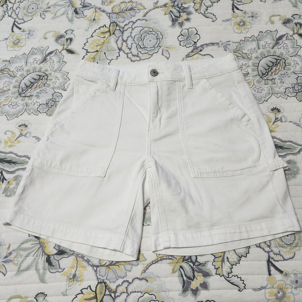 American Eagle Outfitters Women's White Carpenter Shorts